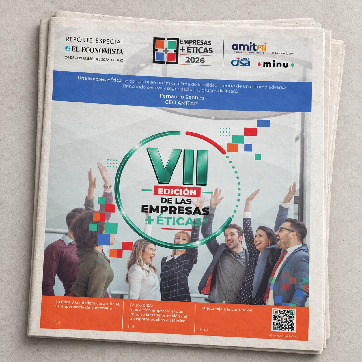 Suplemento E+E 2026 de El Economista presentado en formato impreso